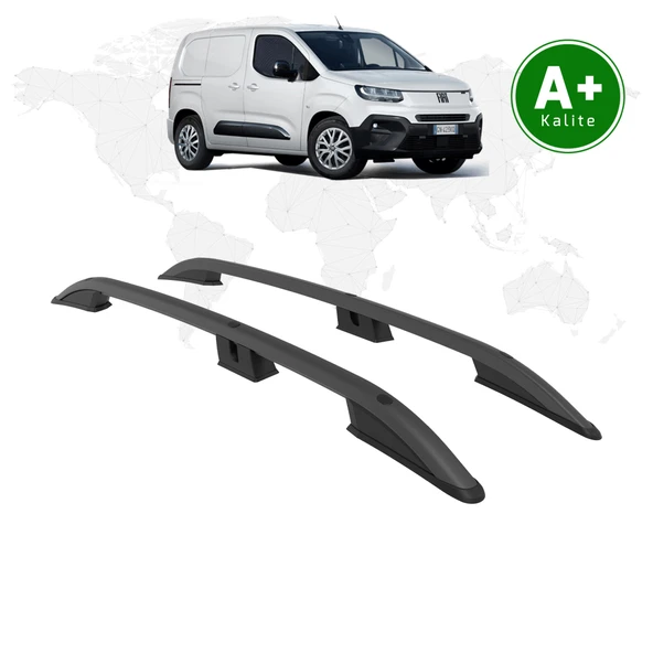 FA OTOMOTİV Fiat Doblo Panelvan Tavan Çıtası Uzun Şasi 2024 Model ve Sonrası Siyah - 1