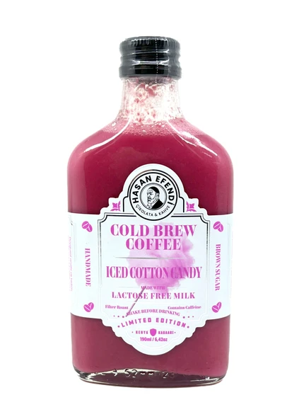 Hasan Efendi Pamuk Şeker Aromalı Soğuk Demleme Kahve - Iced Cotton Candy Cold Brew Coffee