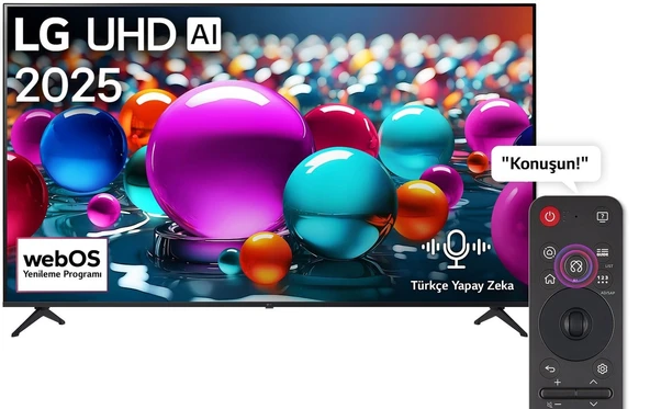 LG 65UA85006LA 65'' 165 Ekran Uydu Alıcılı 4K Ultra HD Smart webOS LED TV