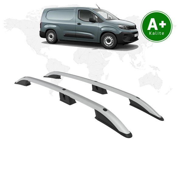 FA OTOMOTİV Opel Combo Panelvan Tavan Çıtası Uzun Şasi 2024 Model ve Sonrası Gri ürün görseli 1