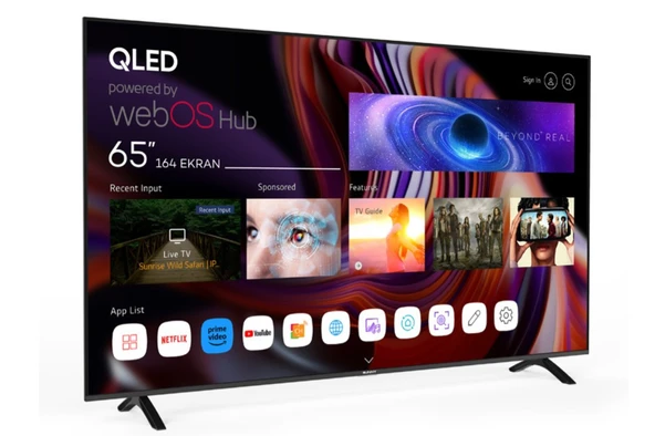 Sunny SN65QMN252 65" 165 Ekran Dahili Uydu Alıcılı 4K Ultra HD Smart QLED TV - 1