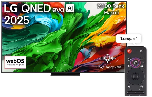 LG 55QNED86A6A 55'' 139 Ekran Uydu Alıcılı 4K Ultra HD Smart webOS QNED TV