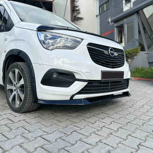 FA OTOMOTİV Opel Combo Panelvan Ön Lip Parlak Siyah 2019 Model ve Sonrası - 6
