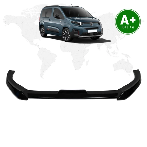 FA OTOMOTİV Citroen Berlingo Ön Lip Parlak Siyah 2024 Model ve Sonrası ürün görseli 1