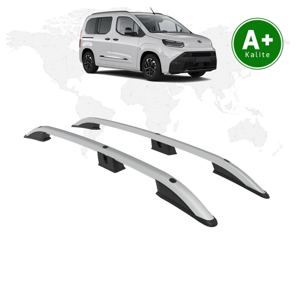 FA OTOMOTİV Toyota Proace City Tavan Çıtası Kısa Şasi 2024 Model Ve Sonrası Gri ürün görseli 1