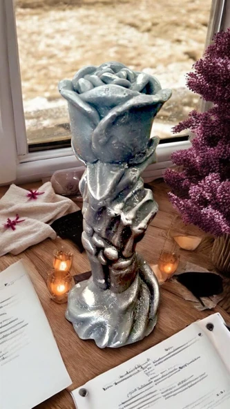 Blue Cat's Home El Ve Gül Mum - 2