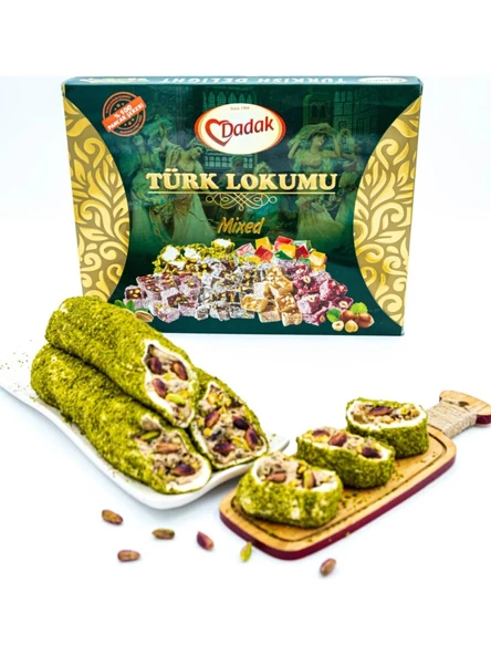 Dadak Lokum ve Kuruyemiş  Antep Fıstıklı Atom Lokum 2 KG - 2