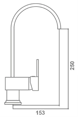 Angled Kuğu Evye Bataryası 10.01.300 – 360° Döner Borulu, Şık ve Ergonomik Mutfak Musluğu | Parlak Krom Kaplama, Dayanıklı Gövde - 3