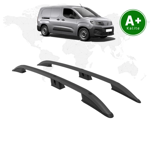 FA OTOMOTİV Peugeot Partner Tavan Çıtası Uzun Şasi 2024 Model ve Sonrası Siyah ürün görseli 1