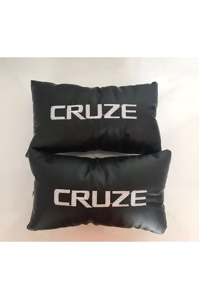 Chevrolet Cruze Nakışlı Deri Oto Boyun Yastığı Ve Kemer Pedi - Resim 2