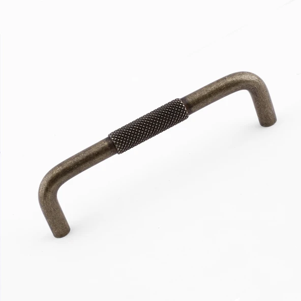 Tırtıklı Antik Sarı Metal Kulp 128 mm 12.8 cm Mobilya Çekmece Dolap Dolabı Modern Kapak Kulpları - Resim 5