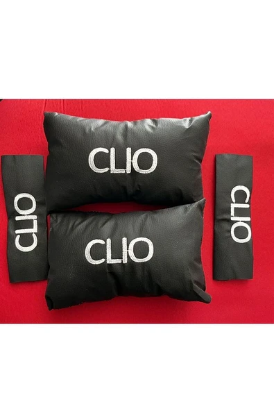 Clio Nakışlı Deri 1 Çift Boyun Yastık Ve 1 Çift Kemer Pedi ürün görseli