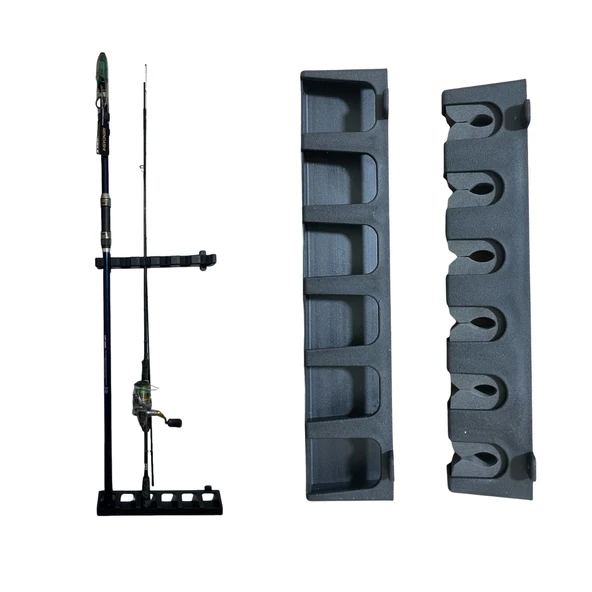 Avlivari Kamış Olta Rafı Duvar Montaj Modüler Standı