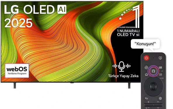 LG OLED65B56LA 65'' 165 Ekran Uydu Alıcılı 4K Ultra HD Smart webOS OLED TV