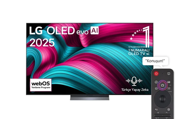 LG OLED65C54LA 65'' 165 Ekran Uydu Alıcılı 4K Ultra HD Smart webOS OLED Evo TV