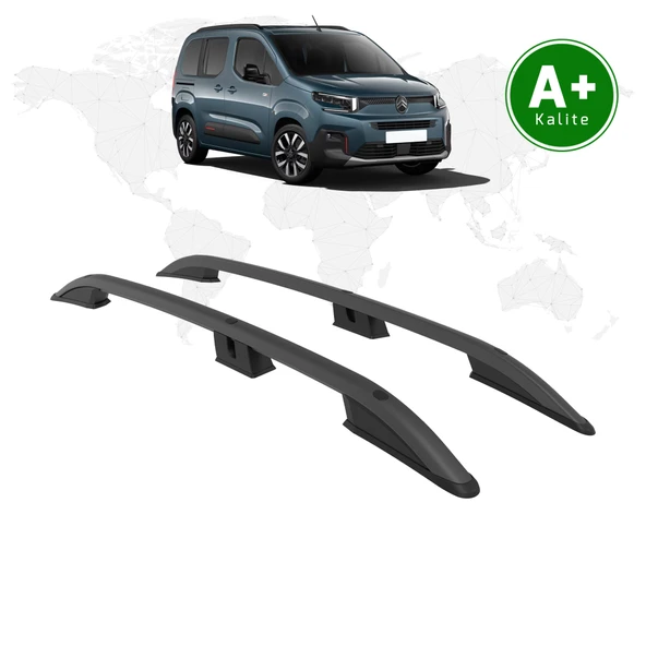 FA OTOMOTİV Citoren Berlingo Tavan Çıtası Kısa Şasi 2024 Model Ve Sonrası Siyah ürün görseli 1