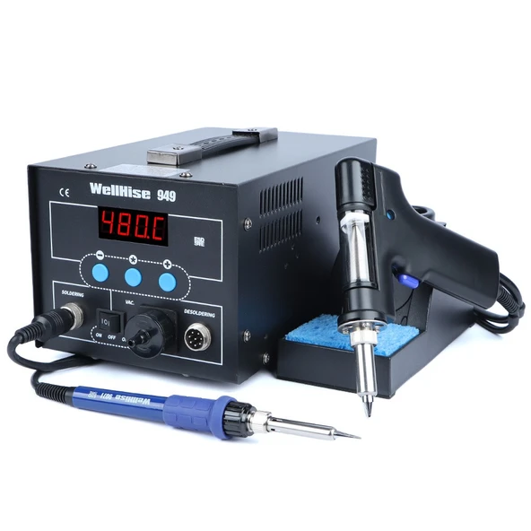 WellHise 949 Vakumlu Havya İstasyonu Lehim Sökme Tabancalı Isı Ayarlı - 3