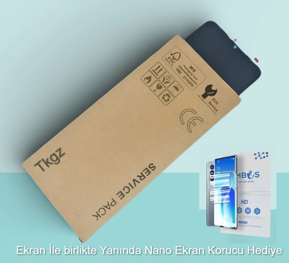 Tkgz Xiaomi POCO F2 PRO Uyumlu Lcd Ekran Dokunmatik SERVİCE PACK + HD Nano Ekran Korucu - 1