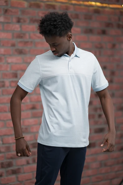 Advante Regular Fit Likralı Pano Desenli Polo Yaka T-shirt - Resim 12