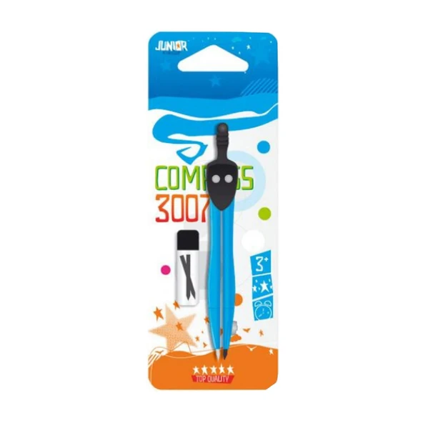 Junior Yedek Uçlu Metal Pergel Blisterlı (130937) - Resim 2