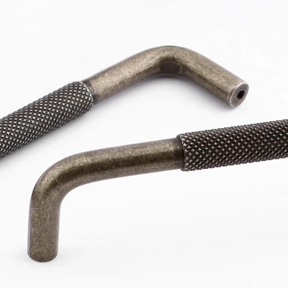 Uber Tırtıklı Antik Sarı Metal Kulp 160 mm 16 cm Mobilya Çekmece Mutfak Dolabı Dolap Modern Kapak - 4