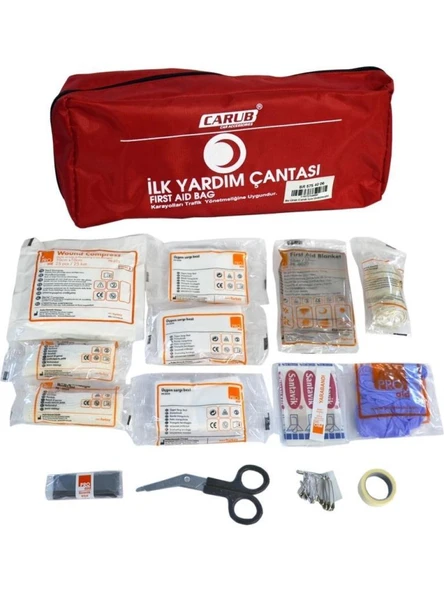 Acil Durum 4’lü Araç Seti: İlk Yardım Çantası + İmdat Çekici + El Feneri + Pilli Analog Radyo - Resim 4