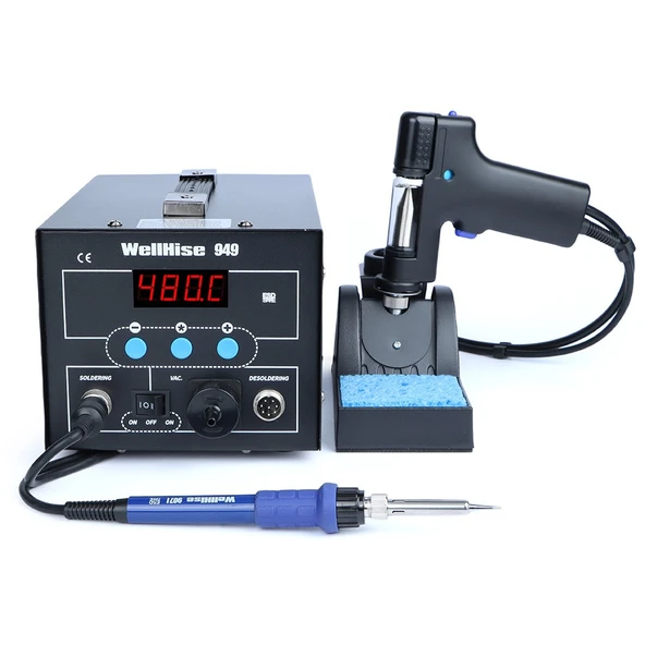 WellHise 949 Vakumlu Havya İstasyonu  Lehim Sökme Tabancalı Isı Ayarlı - 2