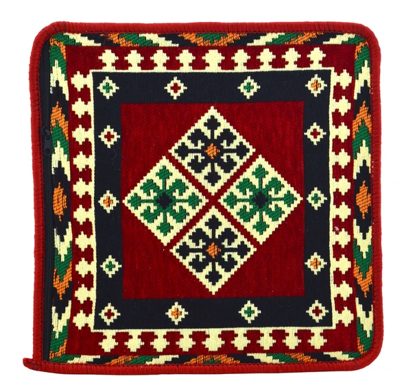 Dekoratif Otantik Çift Taraflı Fermuarlı Kilim Şark Köşesi Minder Kılıfı (40cmx41cm) Mod6