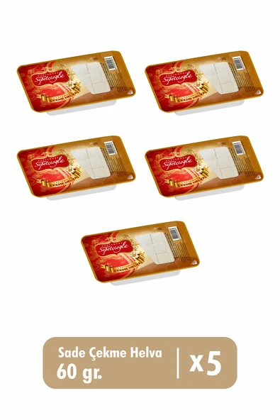 Sade Çekme Helva 60 G x 5 Adet