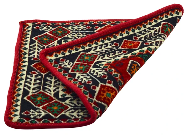 Dekoratif Otantik Çift Taraflı Fermuarlı Kilim Şark Köşesi Minder Kılıfı (40cmx41cm) Mod5 - 3