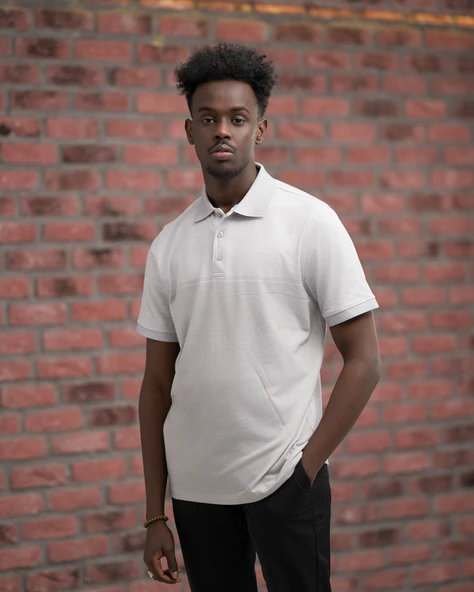 Advante Regular Fit Likralı Pano Desenli Polo Yaka T-shirt - Resim 8