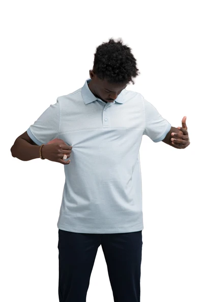 Advante Regular Fit Likralı Pano Desenli Polo Yaka T-shirt - Resim 11