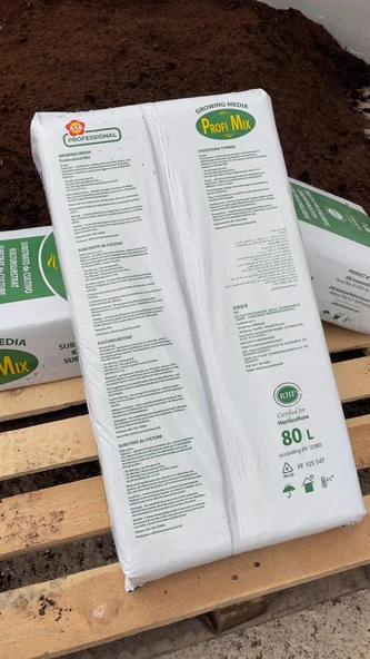 Profi Mix 80 Litre Torf Bitki Toprağı ithal Torf Toprak - Fide Ve Fidan - Çiçek Saksı Toprağı - 5