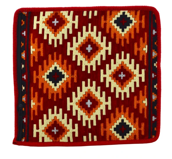 Dekoratif Otantik Çift Taraflı Fermuarlı Kilim Şark Köşesi Minder Kılıfı (40cmx41cm) Mod7