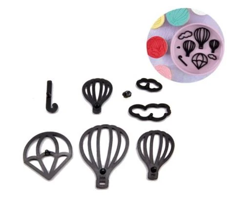 Şeker Hamuru Kalıbı Ballon Fondan Kesiciler 8 Parça - Resim 3