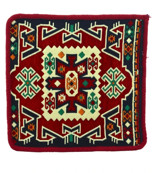 Dekoratif Otantik Çift Taraflı Fermuarlı Kilim Şark Köşesi Minder Kılıfı (40cmx41cm) Mod3