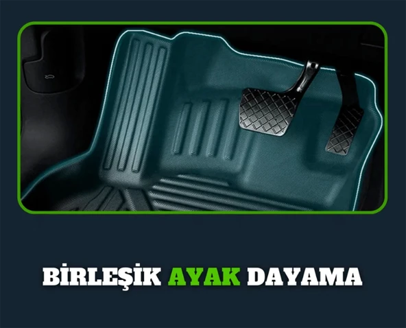 Chery Omoda 5 2022 ve Sonrası 4D Premium Havuzlu Paspas-Kaydırmaz Taban - 2