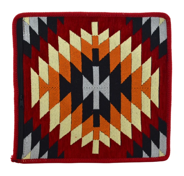 Dekoratif Otantik Çift Taraflı Fermuarlı Kilim Şark Köşesi Minder Kılıfı (40cmx41cm) Mod13