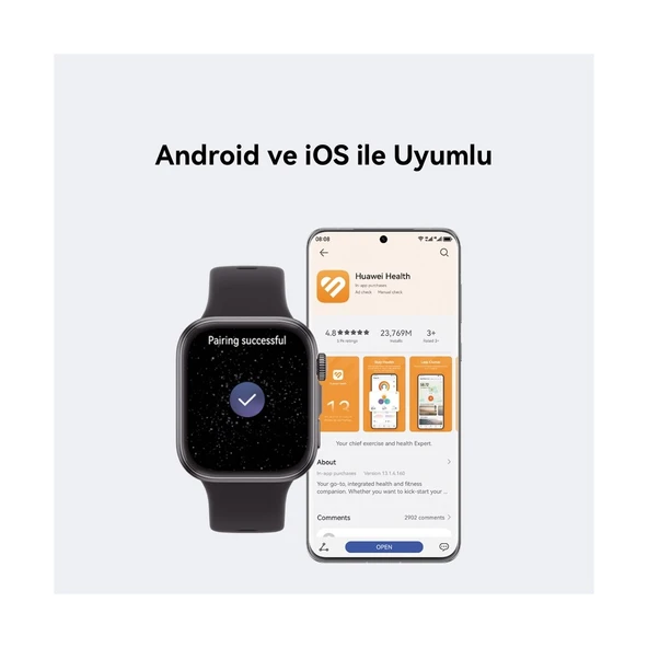 Huawei Watch Fit 4 (Huawei Türkiye Garantili) - Siyah - 7