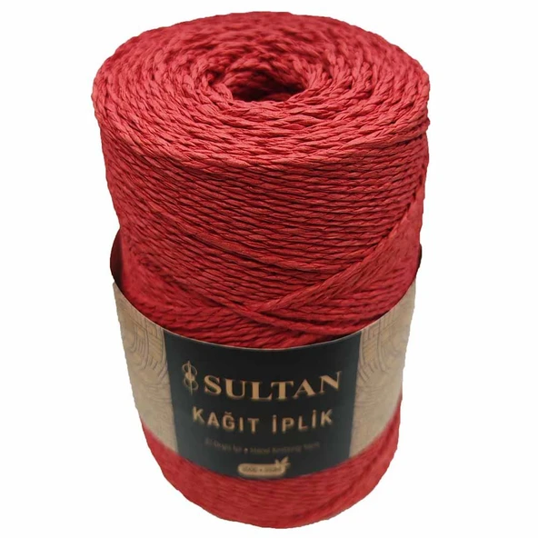 Hazır Sarım Kağıt İp ( 200 Gram ) 13 Kırmızı - 2