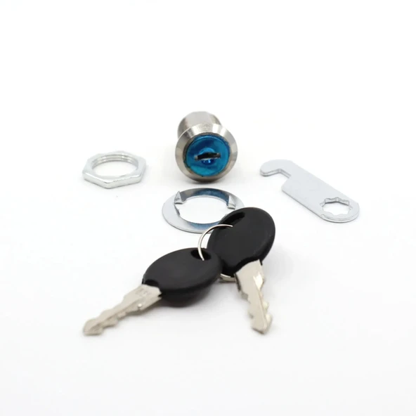 CANEX MANDALLI ÇEKMECE KİLİDİ NİKEL 20 MM - Resim 3