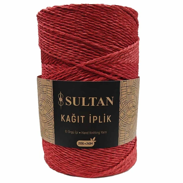 Hazır Sarım Kağıt İp ( 200 Gram ) 13 Kırmızı