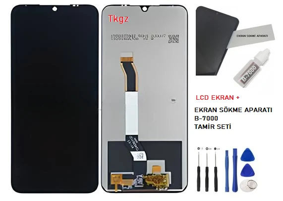 Tkgz Xiaomi Redmi NOTE 8 Uyumlu Lcd Ekran Dokunmatik SERVİCE PACK + HD Nano Ekran Korucu - Resim 2