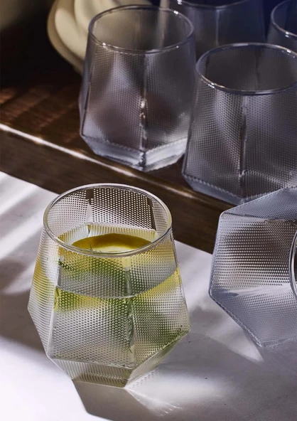 Harvey Cam Bardak Seti - Meşrubat Bardağı Takımı 320ml - 2