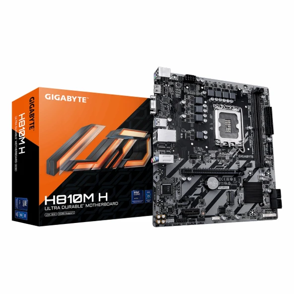 Gigabyte H810M H DDR5 (6400MHz)OC M.2 VGA/HDMI PCIe 4.0 1851P mATX Anakart ürün görseli 1