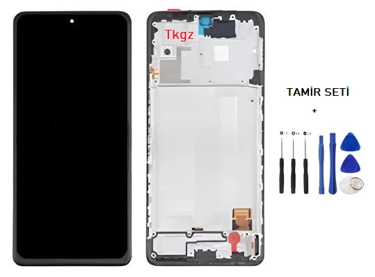 Tkgz Xiaomi Redmi NOTE 10 PRO -4G- Uyumlu Lcd Ekran Dokunmatik SERVİCE - PACK - ÇITALI + HD Nano Ekran Korucu - 2