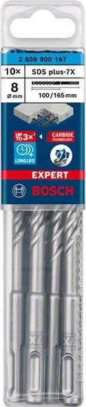 EXPERT SDS plus-7X K-Delici Ucu 8*165, 10 parça - 1