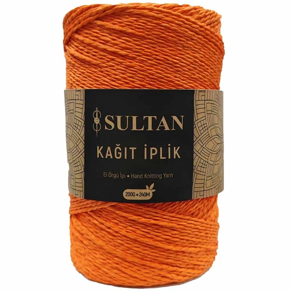 Hazır Sarım Kağıt İp ( 200 Gram ) 18 Turuncu ürün görseli