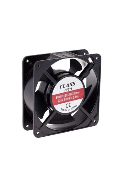 Class Cf-278 120x120x38 Ac 220 Volt 2 Pin 50/60 Hz 0.14a Fan ürün görseli 1