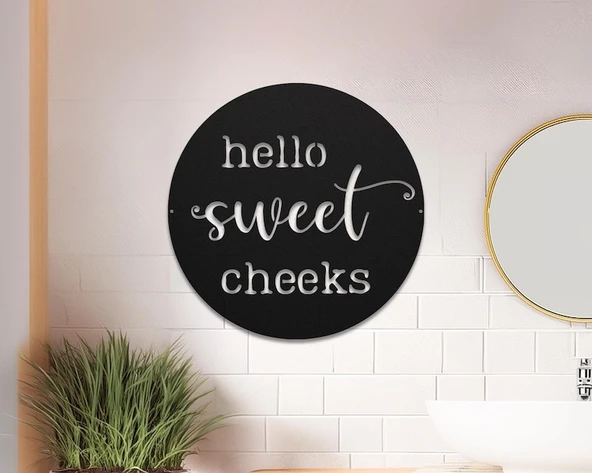 Hello Sweet cheeks Modern Dekor tablo - 1